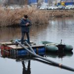 Реконструкция сквера Марины Расковой началась с очистки пруда от мусора