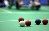 Equipment balls closeup Boccia Sydney 2000 PG