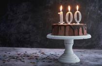 100th Birthday Cake with Chocolate