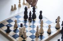 Chess game business strategy concept