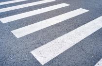 Close up crosswalk