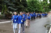 Школьники присоединились к делегации Саратовского университета, которую возглавил ректор А.Н. Чумаченко