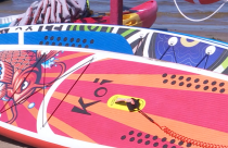 На Энгельсском городском пляже в рамках проекта «Дворовый тренер» прошел мастер-класс по каякингу и SUP-серфингу