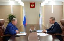 Губернатор Роман Бусаргин провел рабочую встречу с Волжским межрегиональным природоохранным прокурором Александром Илюшиным