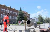 На площади Ленина заменят 63 метра дождевых стоков