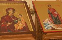 Икону великомученика передали в храм Страстей Господних, где она и будет находиться на постоянной основе