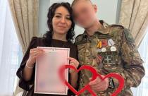 14 февраля, в День влюбленных, сочетались узами брака участник специальной военной операции Андрей и его избранница Ирина