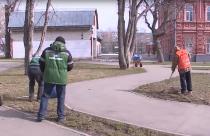 Погода уже позволяет приводить в порядок общественные территории после зимнего периода