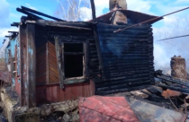 сгоревший дом