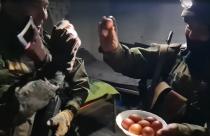 Отмечали праздник и на передовой