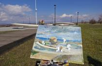 Пленэр на месте приземления Юрия Гагарина стал настоящим праздником для студентов и преподавателей Саратовского художественного училища имени А.П. Боголюбова