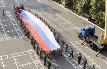Площадкой для зрелищного празднования стал военный ордена Жукова Краснознаменный институт войск национальной гвардии