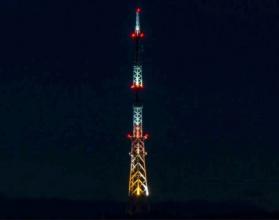 Телебашня Саратова включит праздничную подсветку в День радио 