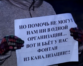 Уже долгое время они живут буквально на болоте