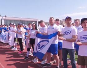 На стадионе «Локомотив» устроили спартакиаду среди работающей молодежи