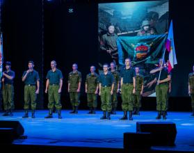 В рамках сборов прошел музыкальный конкурс военно-патриотической песни «Мы славной Гвардии сыны!»