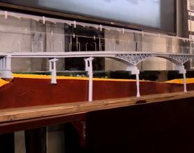 На выставке представлены материалы по истории возведения этих уникальных инженерных сооружений – фотографии, документы и эскизные проекты из фондов музея