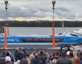 В Нижнем Новгороде состоялся технологический спуск судна на воду – начинаются пусконаладочные работы