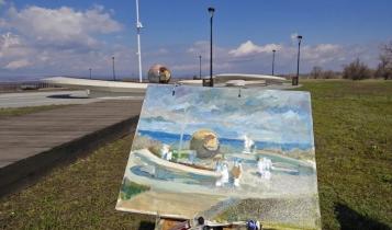 Пленэр на месте приземления Юрия Гагарина стал настоящим праздником для студентов и преподавателей Саратовского художественного училища имени А.П. Боголюбова