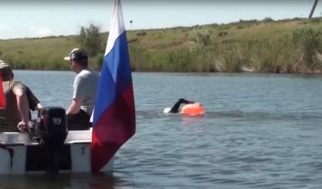 В Питерском районе возле этно-культурного комплекса «Питерская мельница» впервые прошел заплыв по реке Малый Узень