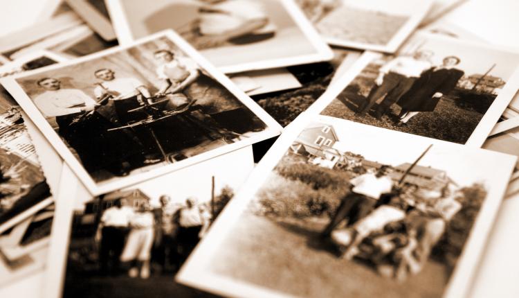 Stack of old photos