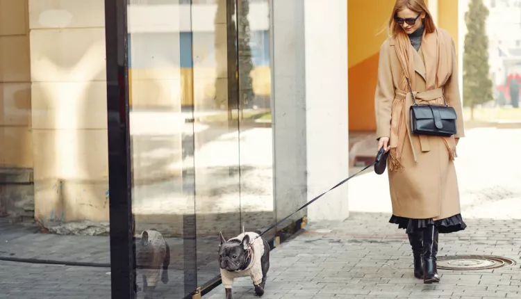 elegant-woman-brown-coat-with-black-bulldog_1157-31821