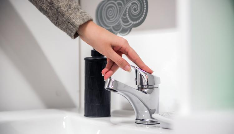 Hygiene. Cleaning Hands. Washing hands. woman wash their hands