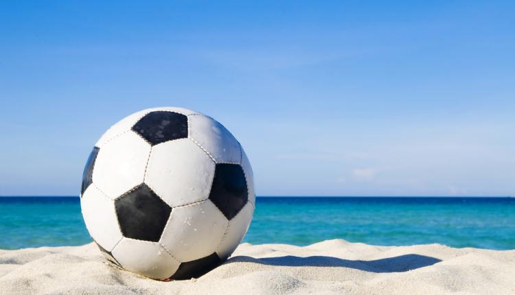 football-on-a-beach