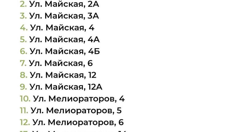 Сегодня в телеграм-канале Володин Саратов опубликовали список дополнительных адресов домов