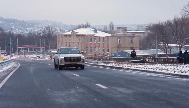 Накануне были проведены технические испытания с обкаткой грузовыми автомобилями