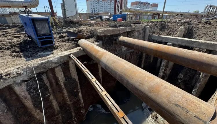 Ход работ на самотечном коллекторе